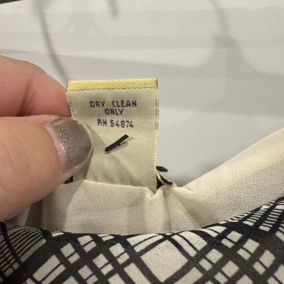 Vintage Limited America 10 Black and Ivory Plaid Maxi Skirt Preppy Classic - Picture 7 of 7